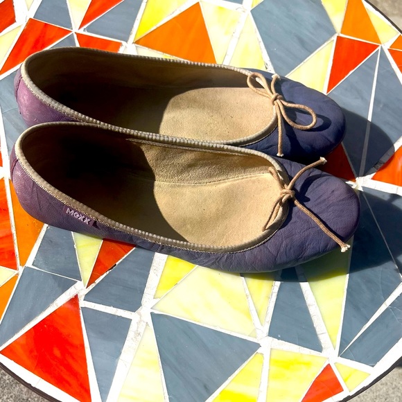 Mexx Women’s Ballet Flats, Leather, Rubber Soles, Purple, Size Euro 38, US 7.5 - Picture 5 of 5